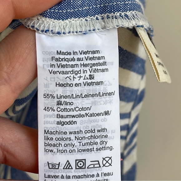 Madewell Courier Button Back Shirt in Hinsdale Stripe - Picture 10 of 11